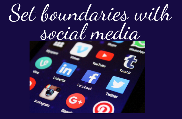 Set boundaries with social media